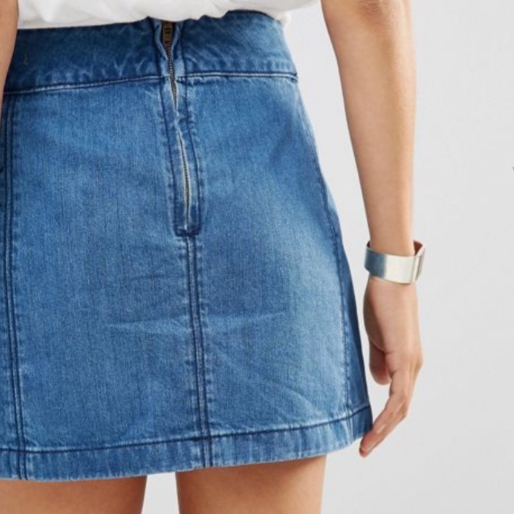 FREE PEOPLE Zip to it Skirt - Picture 4 of 7